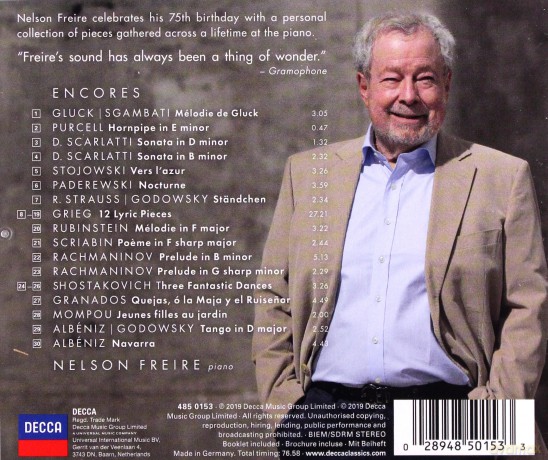 Nelson Freire: Encores [CD]