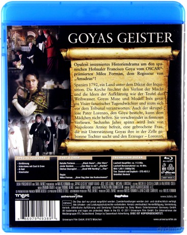 Goya's Ghosts (Duchy Goi) [Blu-Ray]