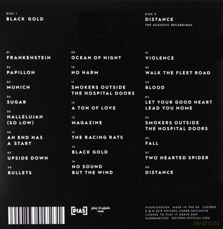 Editors: Black Gold Best Of Editors (Limited) (digipack) [2CD]