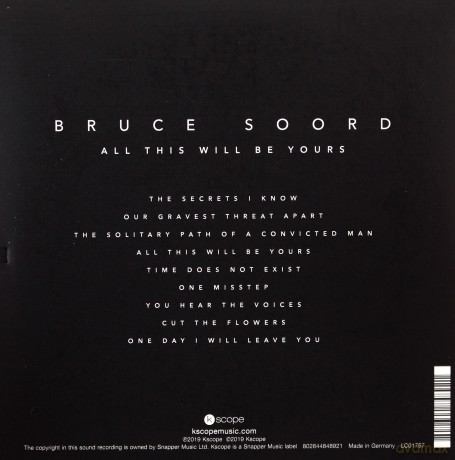 Bruce Soord: All This Will Be Yours (digipack) [CD]