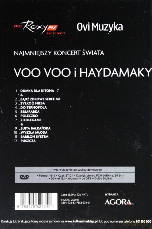 Najmniejszy Koncert Świata 03: Voo voo i Haydamaky (digibook) [DVD]