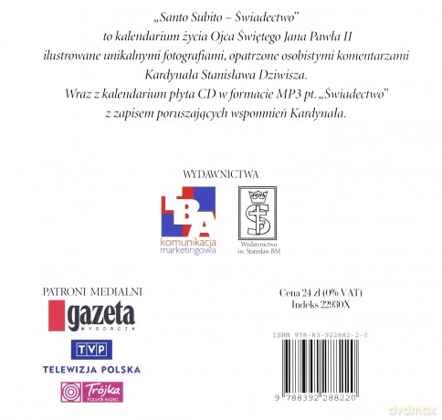 Santo Subito - Świadectwo (digibook) [AUDIOBOOK] [CD]