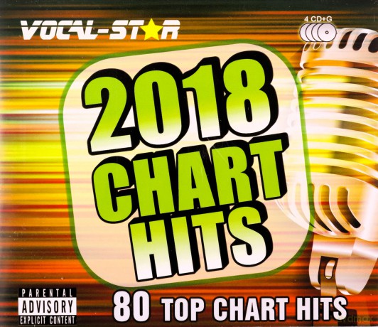 Vocal-Star: 2018 Chart Hits CD-G Disc Pack - 80 Songs [CD]