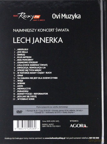 Najmniejszy Koncert Świata 06: Lech Janerka (digibook) [DVD]