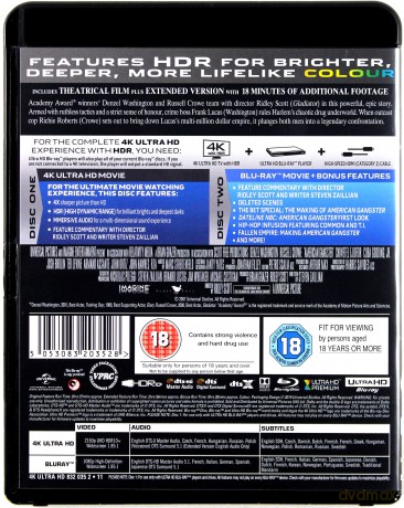 American Gangster [Blu-Ray 4K]+[Blu-Ray]