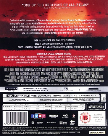 Apocalypse Now Final Cut (Czas Apokalipsy) [Blu-Ray 4K]+[Blu-Ray]