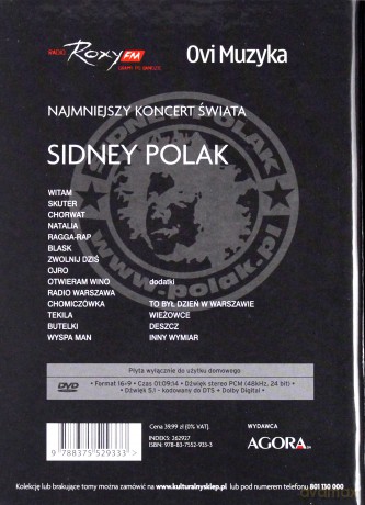 Najmniejszy Koncert Świata 08: Sidney Polak (digibook) [DVD]