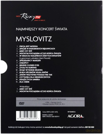 Najmniejszy Koncert Świata 10: Myslovitz (digipack) [KSIĄŻKA]+[DVD]
