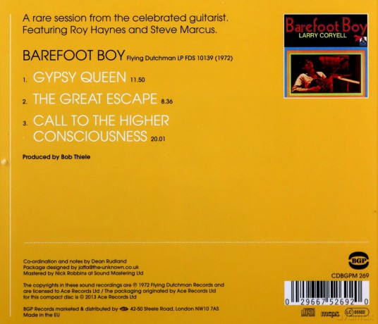 Larry Coryell: Barefoot Boy [CD]