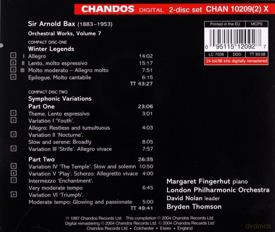 Fingerhutlondon Pobryden: Baxsymphonic Variations [CD]