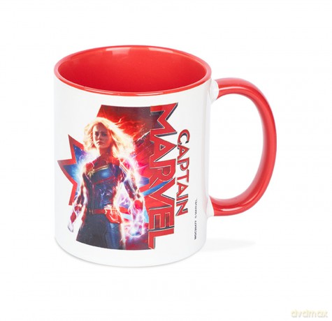 Captain Marvel: Earths Defender (Red Coloured Inner) kubek