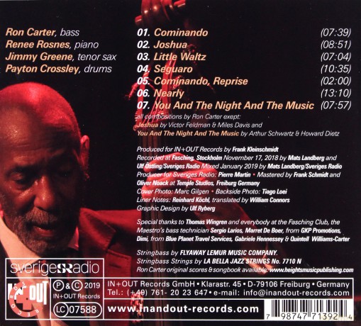 Ron Carter: Foursight: Stockholm Vol. 1 [CD]