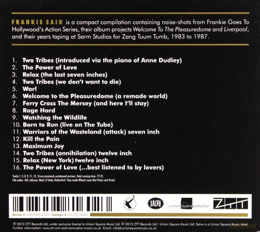 Frankie Goes To Hollywood: Frankie Said - The Best Of [CD]