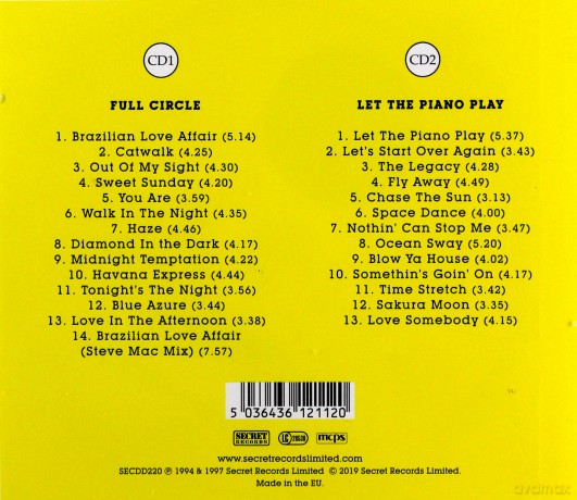 Shakatak: Full Circle + Let The Piano Play [CD]