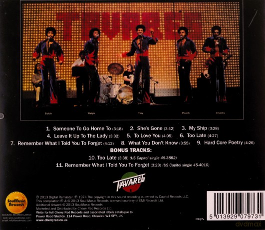 Tavares: Hard Core Poetry [CD]