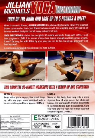 Jillian Michaels Yoga Meltdown [DVD]