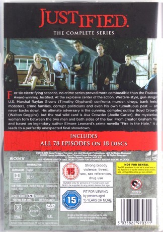 Justified - The Complete Season 1-6 (Justified: Bez przebaczenia) [33DVD]