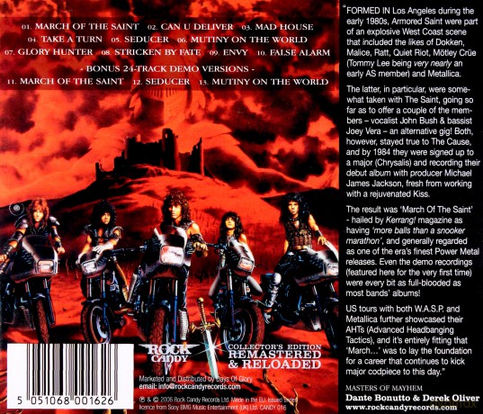 Armored Saint: March Of The Saint [CD]