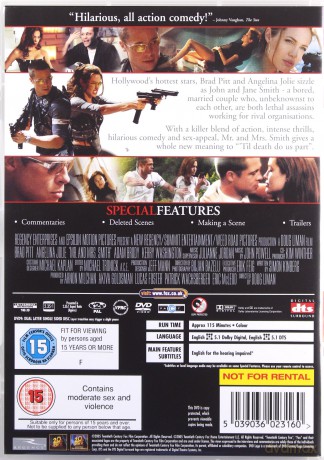 Mr. and Mrs. Smith [DVD]