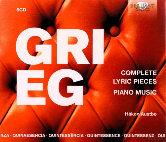 Hakon Austbo: Quintessence Grieg: Complete Lyric Pieces. Piano Music [5CD]