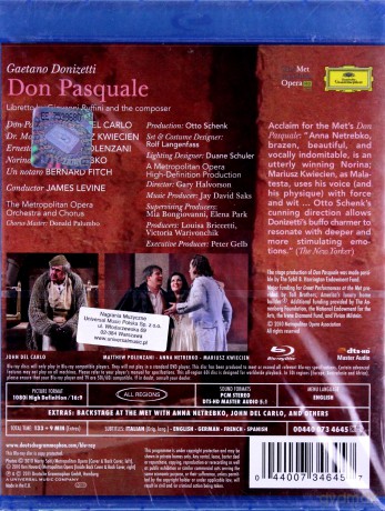 Anna Netrebko: Donizetti: Don Pasquale [Blu-Ray]
