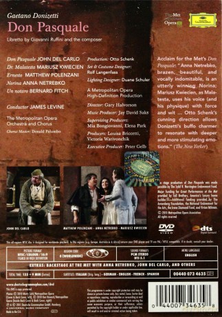 Anna Netrebko: Donizetti: Don Pasquale [DVD]