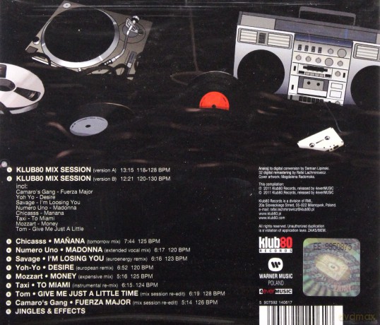 Klub 80 Mix Session [CD]