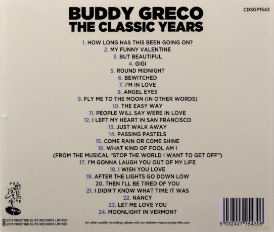 Buddy Greco: The Classic Years [CD]