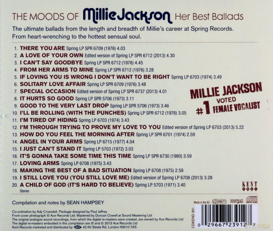 Millie Jackson: The Moods Of Millie Jackson - Her Best [CD]