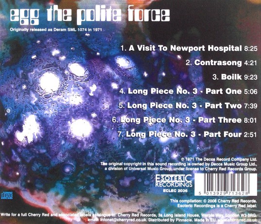 Egg: The Polite Force [CD]
