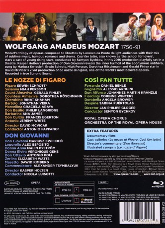 Royal Opera & Pappano & Bychkov: Wolfgang Amadeus Mozart: Le Nozze Di Figaro / Don Giovanni / Cosi Fan Tutte [5xBlu-Ray]