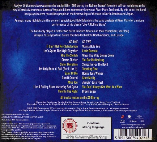 The Rolling Stones: Bridges To Buenos Aires [2CD]+[Blu-Ray]