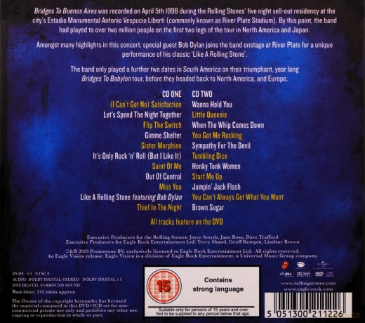 The Rolling Stones: Bridges To Buenos Aires [2CD]+[DVD]