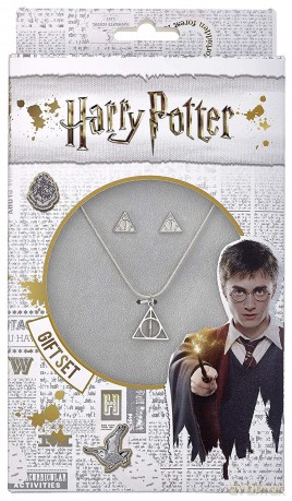 Harry Potter Deathly Hallows Naszyjnik i kolczyki