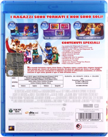 Alvin and the Chipmunks: The Squeakquel (Alvin i wiewiórki 2) [Blu-Ray]