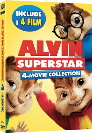 Alvin Superstar (Alvin i wiewiórki 1-4) [4DVD]
