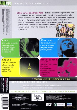 Andy Warhol - 4 Silent Movies: Kiss / Blow Job / Empire / Mario Banana [DVD]