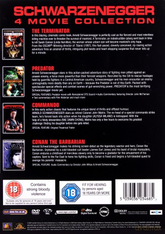 Arnold Schwarzenegger Boxset [4DVD]