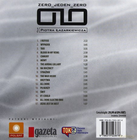 0_1_0 soundtrack (booklet) (Antoni Łazarkiewicz) (booklet) [CD]