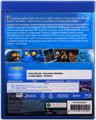 Atlantis: The Lost Empire (Atlantyda - zaginiony ląd) [Blu-Ray]