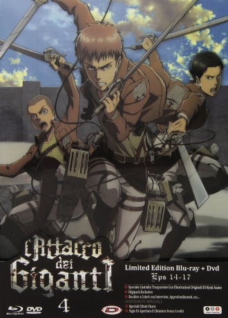 Attack on Titan #04 (Eps 14-17) (Limited) [Blu-Ray]+[DVD]