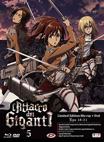 Attack on Titan #05 (Eps 18-21) (Limited) [Blu-Ray]+[DVD]