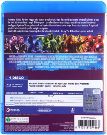Avengers: Infinity War (Avengers: Wojna bez granic) [Blu-Ray]