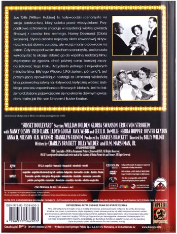 Bulwar zachodzącego słońca (Złota Kolekcja Hollywood 25) (booklet) [DVD]