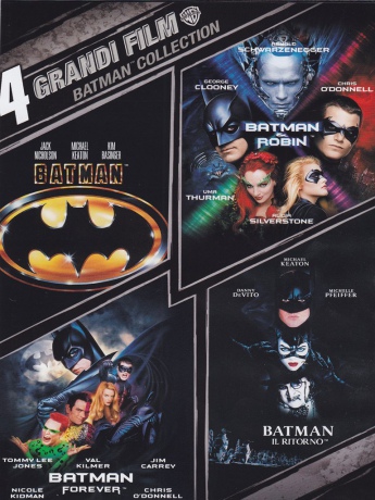 Batman - 1-4 (Batman / Powrót Batmana / Batman Forever / Batman i Robin) [4DVD]