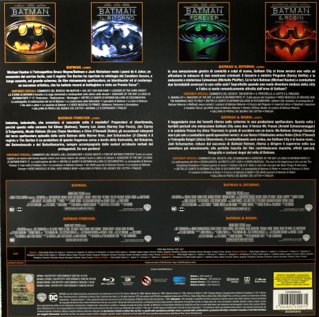 Batman Anthology 1989-1997 (Batman / Powrót Batmana / Batman Forever / Batman i Robin) [4xBlu-Ray]