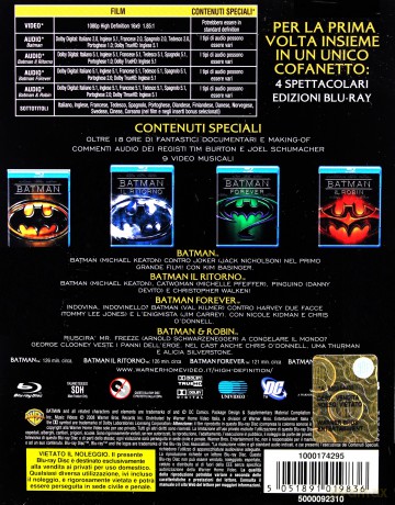 Batman: The Motion Picture Anthology 1989-1997 [4xBlu-Ray]