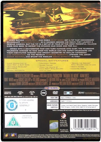 Batman: The Movie (Batman zbawia świat) [DVD]