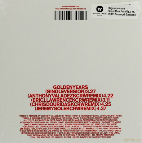 David Bowie Vs Crew: Golden Years Remixes (ecopack) [CD]