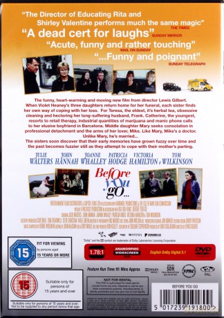 Before You Go (Zanim odejdziesz) [DVD]